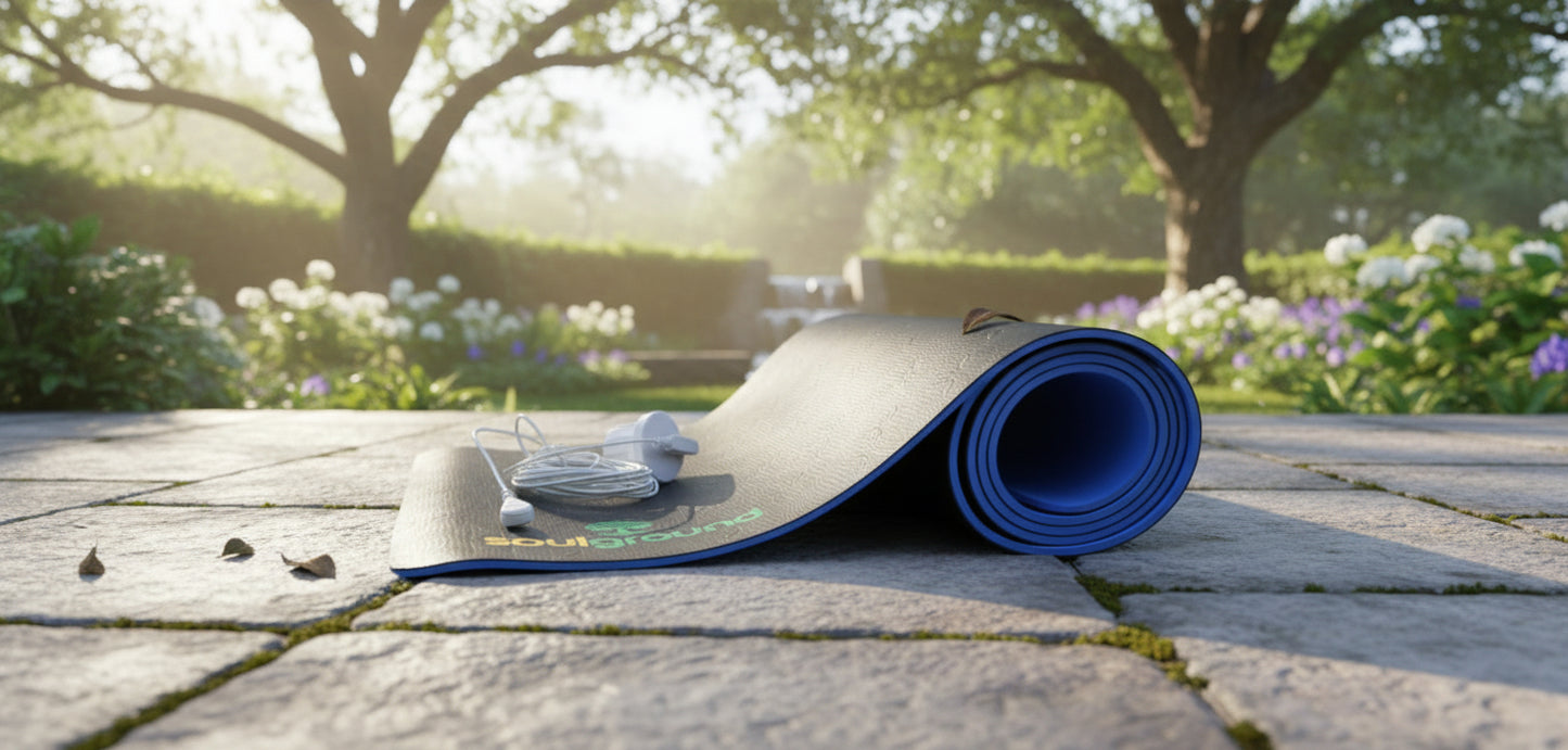 Esterilla de Yoga Grounding SOULGROUND® – Antideslizante 5 mm conexión a tierra